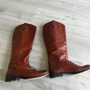 Frye Melissa Button Leather Boots